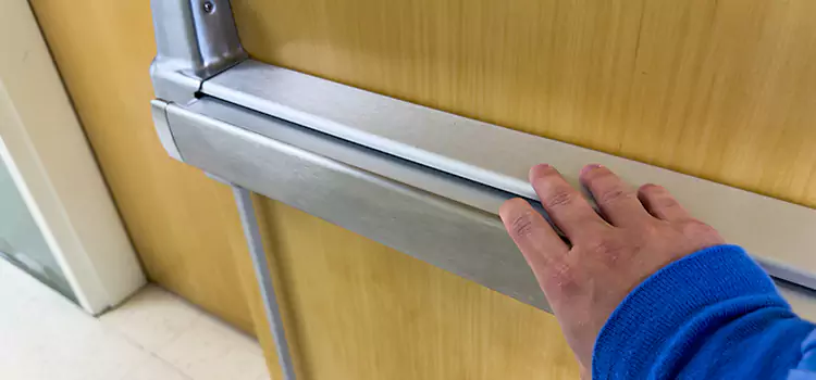 Installing a Push Bar on a Door Powell River
